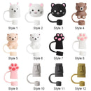 Reusable Straw Tips Cover Silicone Straw Plug Cup Accessories Drinking Dust Cap