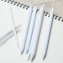 6Pcs White Pastel Charcoal Blender Stump Tortillon Drawing Pen Sketch J9G5