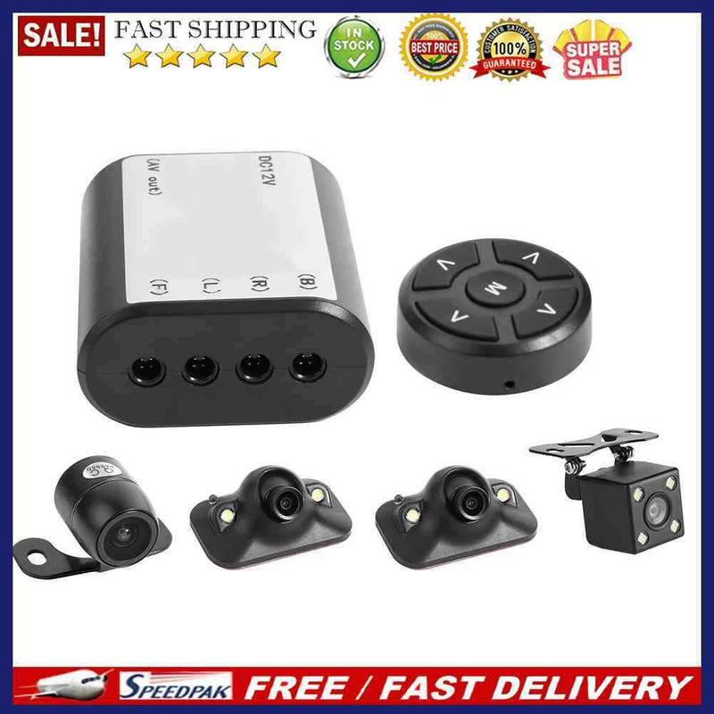 360 Degree Bird View System 4 Camera Panoramic Smart Car Parking Cam System