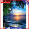 Handpainted DIY Sunrise Oil Paint by Numbers Kit Pictures Coloring Craft Gift