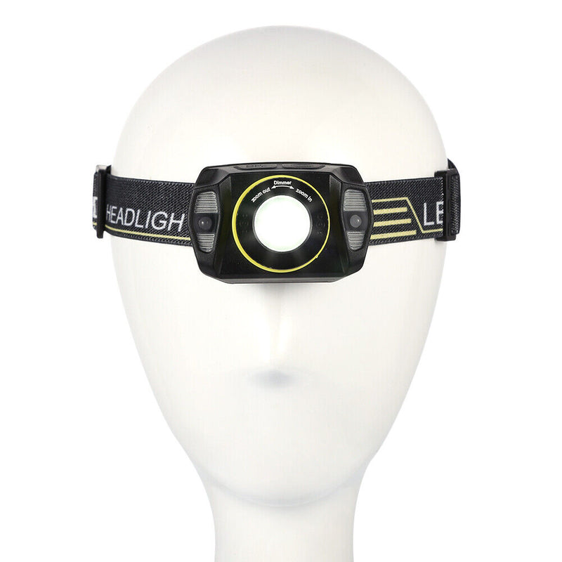 XPG+LED Lightweight Wave Induction LED Headlamp for Fishing Hiking Flashlight