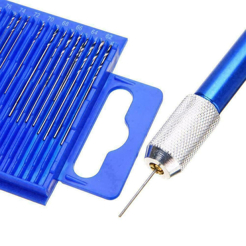 20pcs Mini Drill Set Small Aluminum Hand Drill Wire w/ Sale C Drills 61-80 L8W3