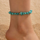 Boho Ethnic Summer Turquoise Anklet Beaded Beach Foot Jewelry Ornaments