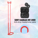 Anti-Lost Earbuds Strap for Sony LinkBuds WF-L900 Silicone Rope (Red) Newly