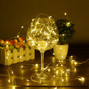 50 LED 5m Solar Copper Wire Lamp 8 Modes Decor String Light (Warm White) Newly