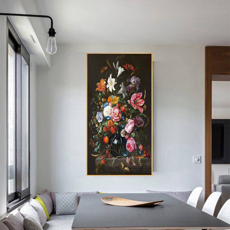 Oil Paint By Numbers Picture DIY Drawing Painting Colorful Flower Handmade Art