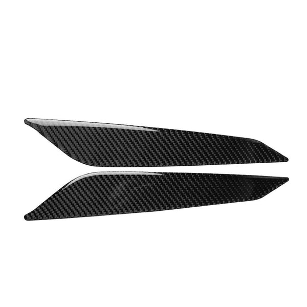 2Pcs B9 Car Gear Shift Side Panel Trim For Audi A4 A5 B9 2017-2020 Carbon Fiber