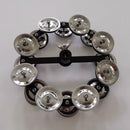 Portable Percussion Tambourine With Row Alloy Jigles Drum Sets Musical Accessory