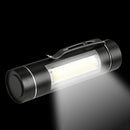 Mini Portable Flashlight COB LED Pocket Clip-On Torch Head Lamp for Outdoor