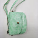 Casual Women Messenger Bags Crossbody Leather Mini Shoulder Handbag (Green)
