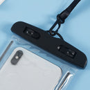 Luminous Waterproof Touch Screen Phone Bags for Diving Drifting (Black)