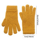 Warm Female Knitted Full Finger Gloves Winter Warm Touch Screen Mittens Woolen