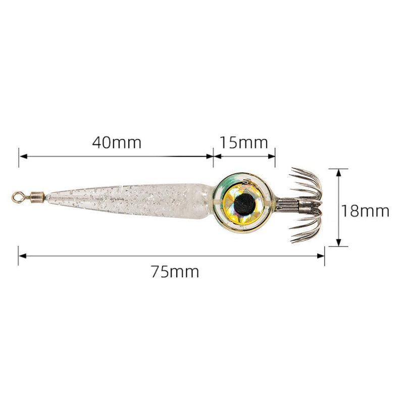 LED Fish Bait Lure Light Squid Fishing Octopus Sea Underwater Lamp (White)