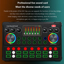 RGB LED Wireless Bluetooth-compatible Sound Card for Live Singing Recording