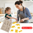 7-Cavity College Hat Cake Mold Silicone Chocolate Mould Pastry DIY Baking Tray