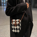 Women Simple Jacquard Shoulder Bag Female Mini Wallet All-match Travel Handbags