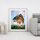 Angler Oil Paint By Numbers Kit DIY Coloring Picture Hand Painted Wall Art Cr