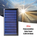 0.3W 5V 60mA Solar Panel Solar Cell Polycrystalline DIY Solar Charger for 3