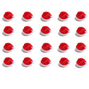 20Pcs Mini Santa Claus Hats for Decor Christmas Mini Gift Lollipop Holiday Favor