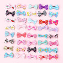 Nylon Girls Baby Bow knot Head Wraps Hair Clip Baby Headband Alligator Clips