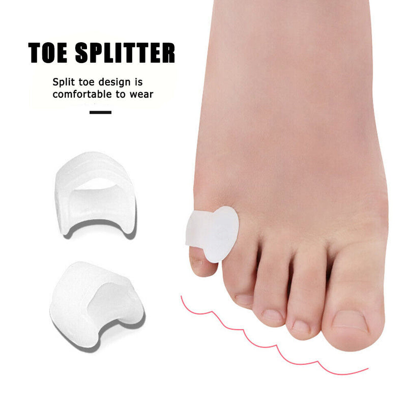 1 Pair Silicone Little Toe Thumb Separators Foot Bunion Hallux Valgus Corre