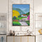 Paint By Numbers DIY Mountain Hut Hand Painted Canvas Picture Home Wall Decor