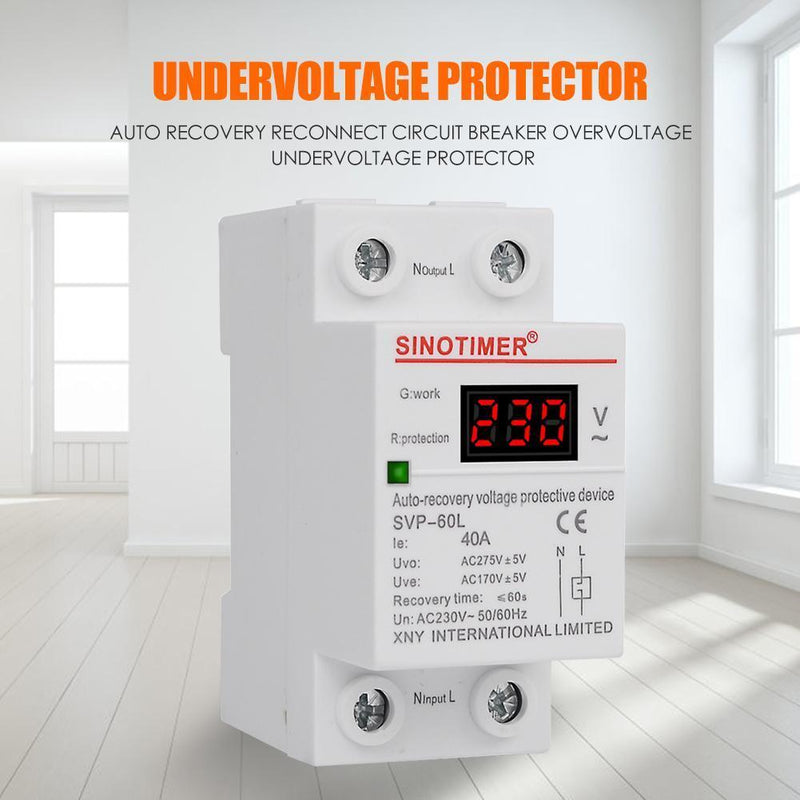 40A 50/60Hz Automatic Recovery Reconnect Over Voltage Under Voltage Protect