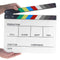 Colorful Director Video Scene Clapper Acrylic Dry Erase Clapper Board Cut Prop