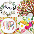 Cloth Polyester Cotton Embroidery Thread Poke Embroidery Kit Cross Stitch Kit
