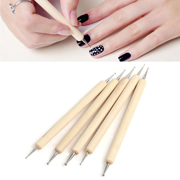 Double Ends Nail Art Dotting Pen UV Painted Pen Nail Art Pen Art Nails Brushes