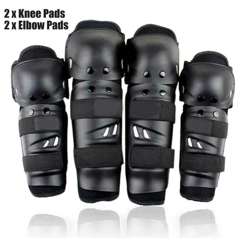 Protect Gear Set 4pcs Knee Elbow Pads For Cycling Bike Safety Skateboarding Z3O2