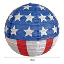 2x LED String Lights USA Independence Day Flag Lantern Pendant Lantern (B)