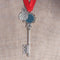 Door Key Snowflake Ribbon Magic Key Ornaments Santa Claus Christmas Keychain