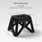 Outdoor Portable Folding Stool Camping Stools for Adults Children (Black)