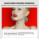 West Style Cow Head Dangle Earrings Retro PU Leather Hook Earrings Jewelry