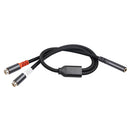 3.5mm Female to Dual RCA Female Audio Cable 1to 2Y Splitter Converter Adapter