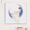 DIY Cartoon Girl Mosaic Drawing Home Decor Round Drill Diamond Painting Kit