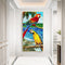 Paint By Numbers Kit DIY Parrot on Branch Colouring Oil Art Picture Craft