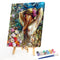 DIY Paint By Number Kit Women in Flowers No Frame for Home Decorative Art