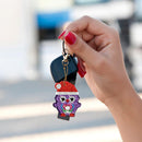 5pcs DIY Full Drill Diamond Painting Animal Xmas Penguin Special-shaped Keychain