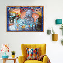 5D DIY Full Drill Diamond Painting Bathing Elephant Cross Stitch Embroidery