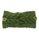 Elastic Candy Color Thick Warm Wide Hairband Knitted Headband Hair Accessories