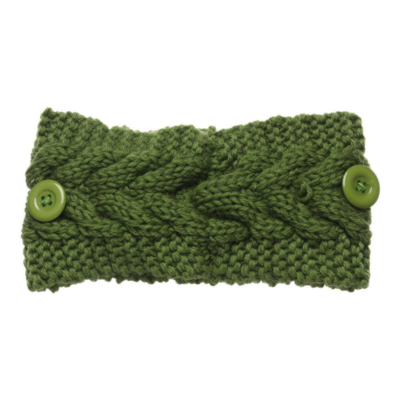 Elastic Candy Color Thick Warm Wide Hairband Knitted Headband Hair Accessories