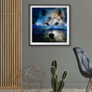 5D Diamond Painting Tree Wolf Shadow Full Round Drill DIY Wall Art Crafts Gifts