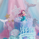 Shower Craft Party Decoration Cake Decor Mermaid Cupcake Toppers Food Sticks