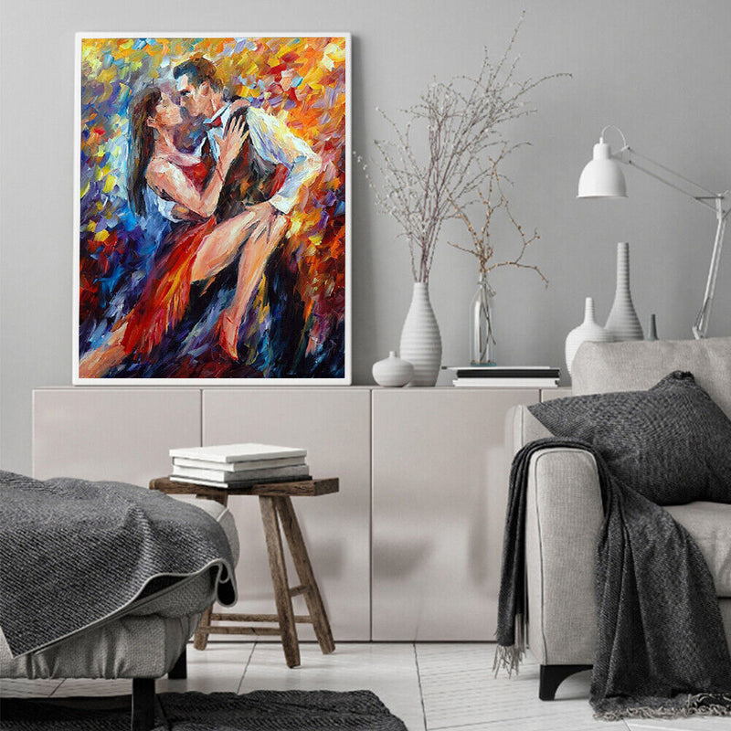Dancing Couple Oil Paint By Numbers Kits Canvas DIY Picture Hand Painted