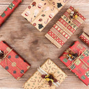 Gift Wrapping Christmas Decoration Recyclable Kraft Paper Wrapping Paper