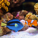 Aquarium Artificial Luminous Fish Silicone Glowing Fish Tank Decor (Blue) Newly