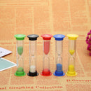 6pcs/set Creative Plastic Hourglasses Sandglass Timer Toys Home Decoration