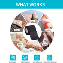 Self Adhesive Elastic Bandage Sports Wrist Protector Tape (Black 5cmx4.5m) Newly